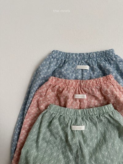 MiniRobe04｜(70-110) 雪花印花縮口長褲6