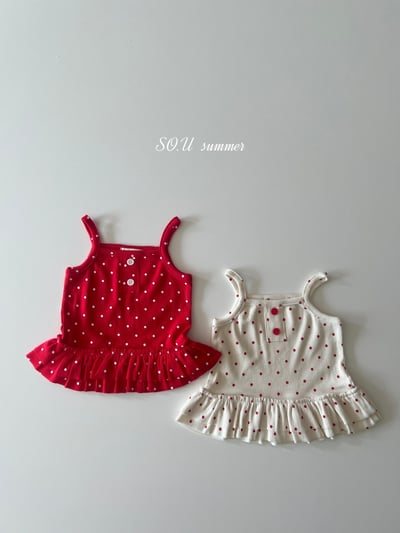 SO.U10｜(6m-4y) 荷葉滾邊波點上衣1