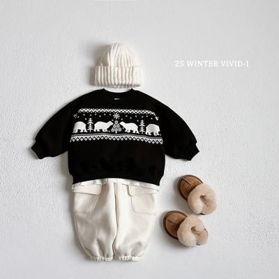 vivid82｜(78cm-125cm) 麋鹿北極熊印花休閒上衣10