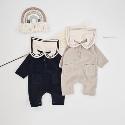 bebe nine13 (55cm-75cm) 2色水手領連身衣11