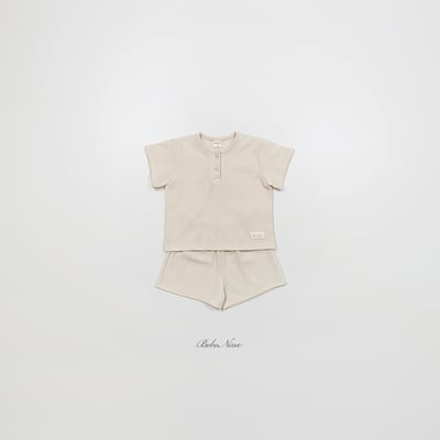 bebe nine12  (65cm-115cm) 3色鈕釦休閒套裝4