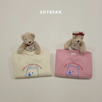 Soybean19｜(75cm-118cm) 小熊印花休閒上衣8