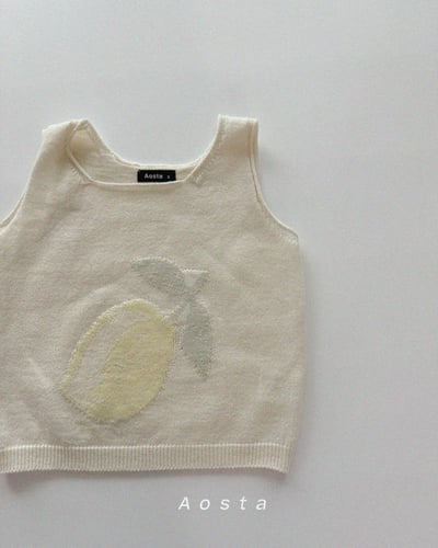 AOSTA34｜(6m-5y) 2款針織水果背心6