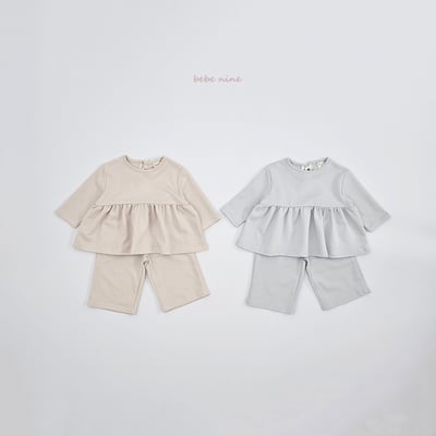 bebe nine14  (65-115) 2色經典蝴蝶結綁帶套裝14