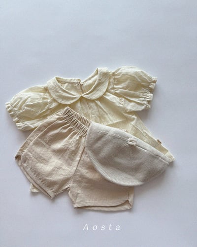 AOSTA58｜(6m-5y) 2款翻領泡泡袖上衣14