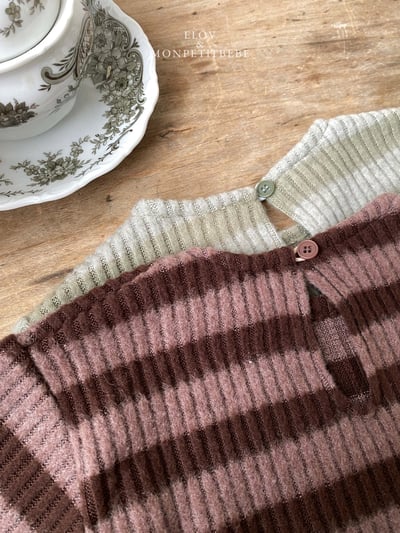 Monpetitbebe12｜(70cm-110cm) 條紋羅紋套裝14