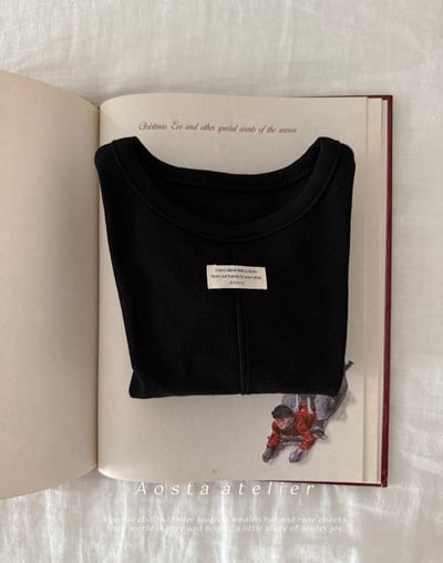 AOSTA61｜(6m-5y) 小標壓線上衣4