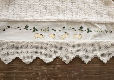 FLO53｜(75-140) 1色針織田園小兔背心19