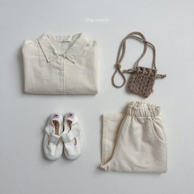 MiniRobe22｜(70cm-110cm)kids 2色素色口袋直筒寬庫13