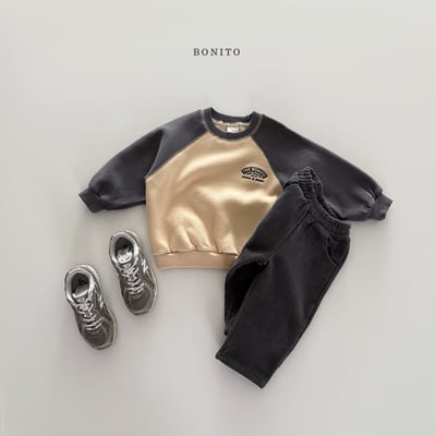 Bonito54｜(75cm-125cm) 撞色休閒上衣7