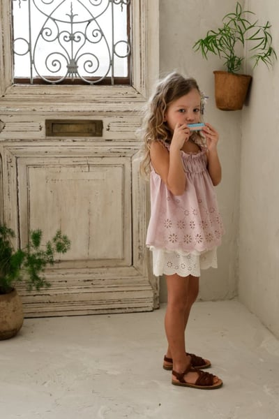 FLO11｜(75-140) 蕾絲鏤空蛋糕褲裙2