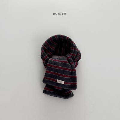 Bonito01｜(75cm-125cm) 條紋保暖圍巾5