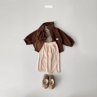 onu 43｜(70cm-115cm) 絲絨摺撊寬褲11