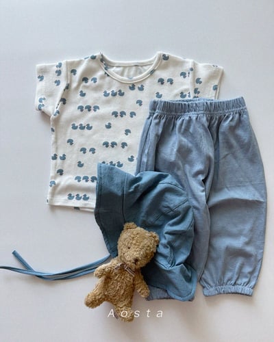 AOSTA18｜(6m-5y) 8款涼爽鬆緊束腳褲11