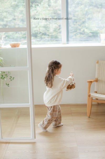 M-KIDS42｜(65-115cm) 2色愛心印花休閒上衣11