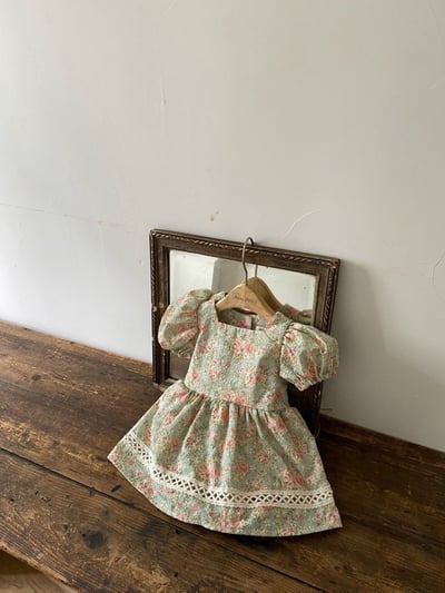 Anne Shirley29｜(3m-18m) 3色古典玫瑰花卉洋裝包屁10