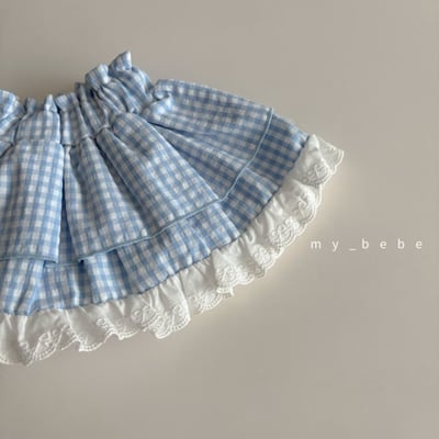 my_bebe27｜(80-120cm) 格紋蓬蓬褲裙16