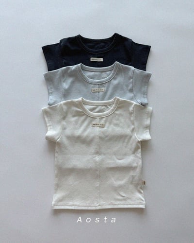 AOSTA35｜(6m-5y) 3款素色小標上衣1