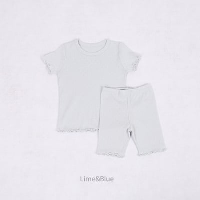 LIME&BLUE09｜(80-118cm)  木耳邊素色居家服9