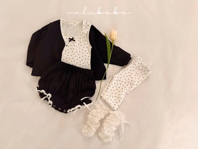 Valubebe 24｜(65-90cm) 方領蝴蝶結背心8