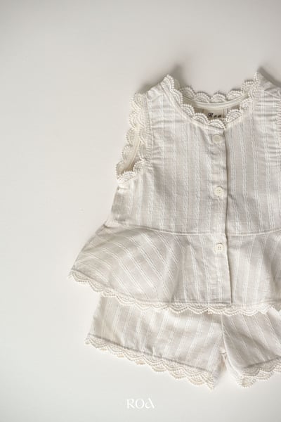 ROA02｜(6m-18m) 2色蕾絲波浪邊套裝13