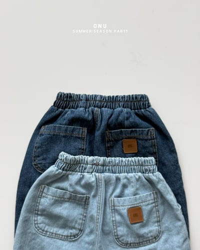 onu39｜(70cm-115cm) 刷破七分牛仔褲4