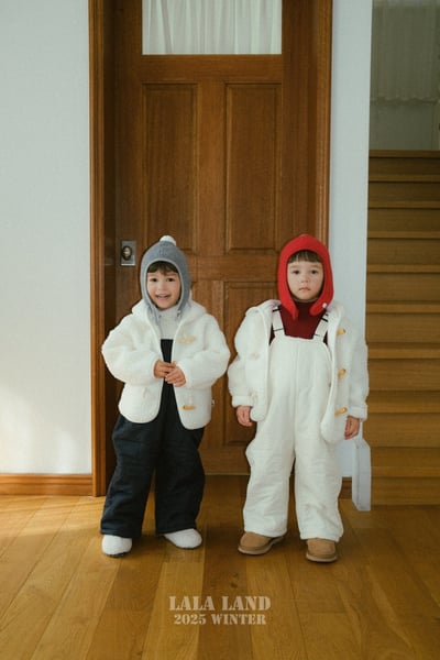 lala land56｜(75cm-120cm) 2色絎縫刷毛口袋吊帶長褲13