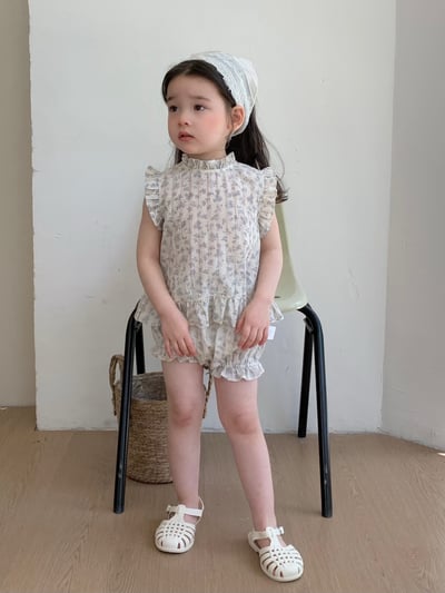 JE47｜(73-100cm) 無袖碎花套裝14