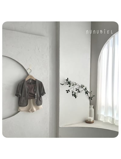 NUNU BIEL24｜(65-115cm) 素色棉質短褲10