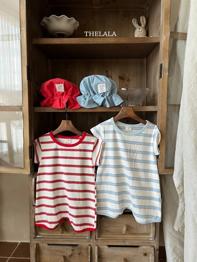 thelala59｜ (0m-18m) 條紋包屁扣1