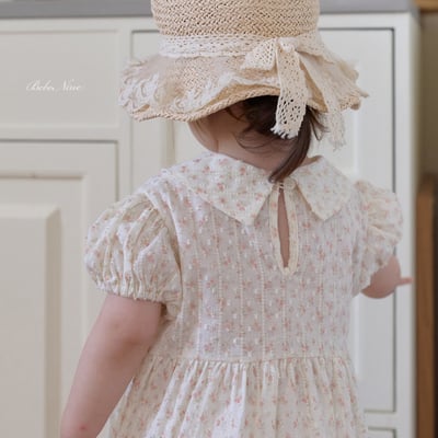 bebe nine46  (65cm-115cm) 2色圓翻領點點洋裝11