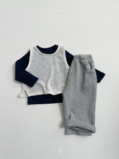 Atomeme38｜(70-110) 華夫格直筒長褲6