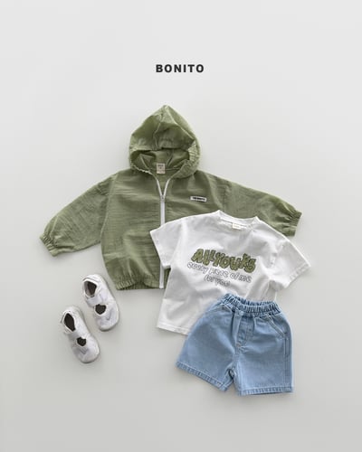 Bonito52｜(75cm-125cm) 3色簡約帥氣牛仔短褲16