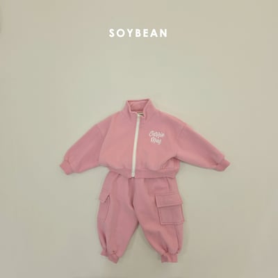 Soybean17｜(75cm-118cm) 拉鍊外套工裝束口褲套裝15