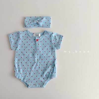 my_bebe17｜(58-72cm) 羅紋包屁衣含髮帶11