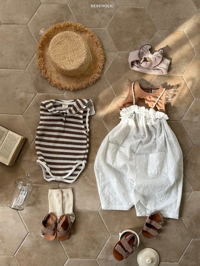 Bebe holic30｜(3m-18m) 雙色無袖套裝6