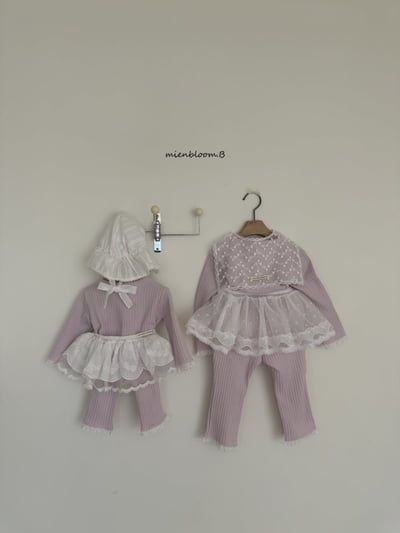 Bloom.b29｜(0m-7y) 羅紋蕾絲邊上衣6