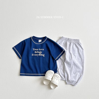 vivid18｜(78cm-125cm) 5款簡約字母邊縫線套裝15