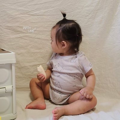 LIME&BLUE06｜(55-80cm)  熊熊室內包屁衣14