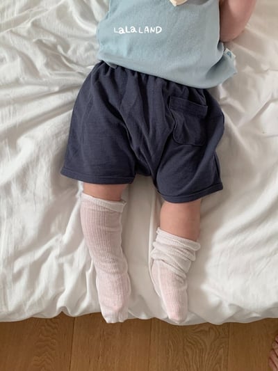 lala land04｜(3m-18m) 2色口袋小短褲6