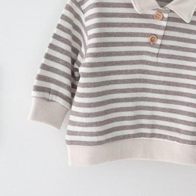 LEMONADE50｜(55cm-85cm) 2色有領條紋上衣10