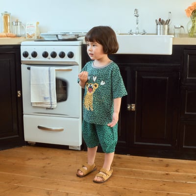 1st blue09｜(~93-118cm) 斑點七分褲4