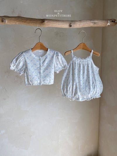 Mon petit04｜(66-90cm) 蝴蝶結短袖開襟外套6