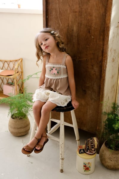 FLO01｜(75-140) 2色兩色蕾絲燈籠褲13