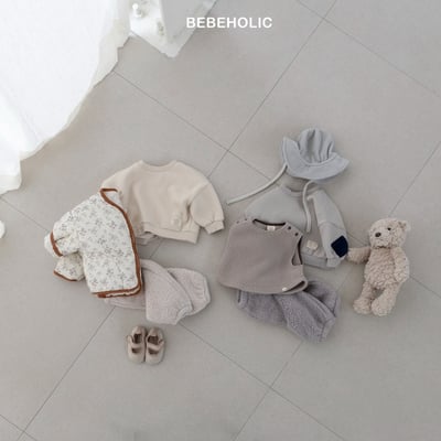 Bebe holic46｜(3m-18m) 拼布內刷毛休閒上衣20