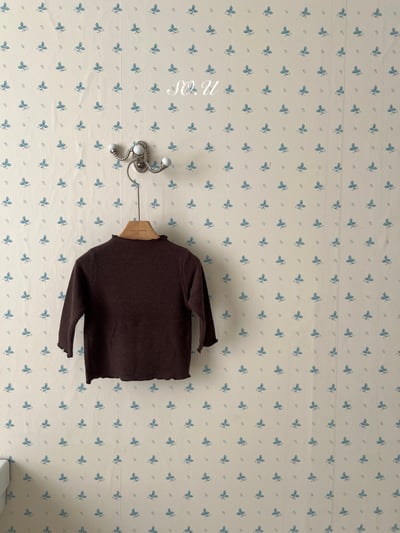 S0.U13｜(12m-M)  素色木耳邊上衣3