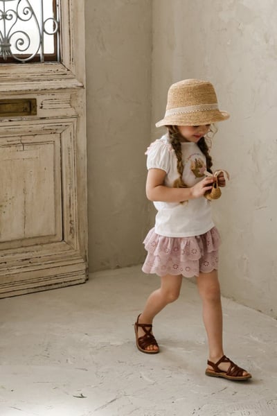 FLO11｜(75-140) 蕾絲鏤空蛋糕褲裙11