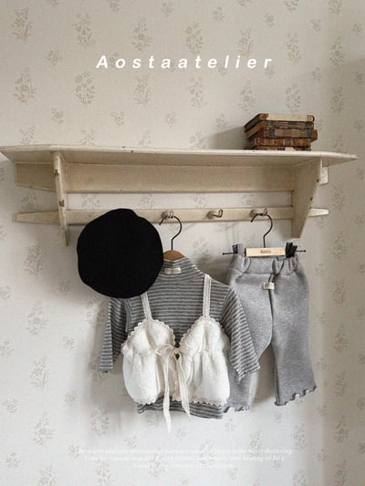 AOSTA62｜(6m-5y) 高領條紋上衣13