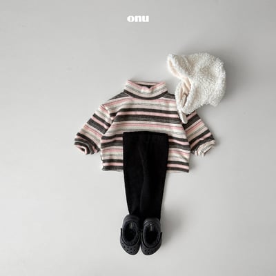 onu 45｜(70cm-115cm) 磨毛多條紋上衣11