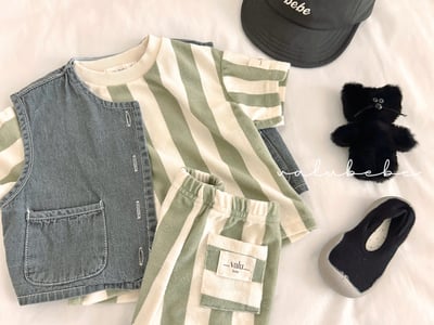 Valubebe 60｜(65-90cm) 條狀足球上衣9